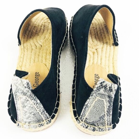 Queen George Sandals Flats Black 7.5 NEW - Picture 6 of 8